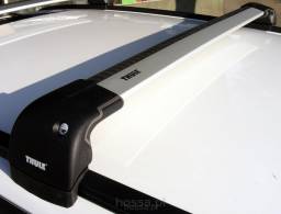 Bagażnik dachowy Thule Wingbar Edge 9592/4050 - bagażnik do relingów zintegrowanych PORSCHE Macan 5d SUV 2014- 