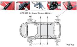 Mocowanie bagaznika CRUZ Citroen C4 Grand Picasso