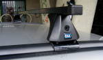 Bagażnik dachowy CRUZ 935-502-SX120 stalowy - BMW X1, 5D SUV z relingiem zintegrowanym.