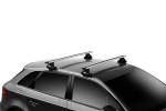 Bagażnik dachowy KIA Rio, 5dr hatchback 2017-->. Bagażnik Thule Evo WingBar 7105-7113-5052, belki 127cm.