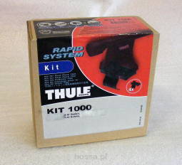 Zdjęcie orientacyjne. Zestaw montażowy KIT THULE Rapid System do samochodów bez relingów dachowych i fabrycznych punktów montażowych.
Zastosowanie tylko do systemu Thule Rapid 750